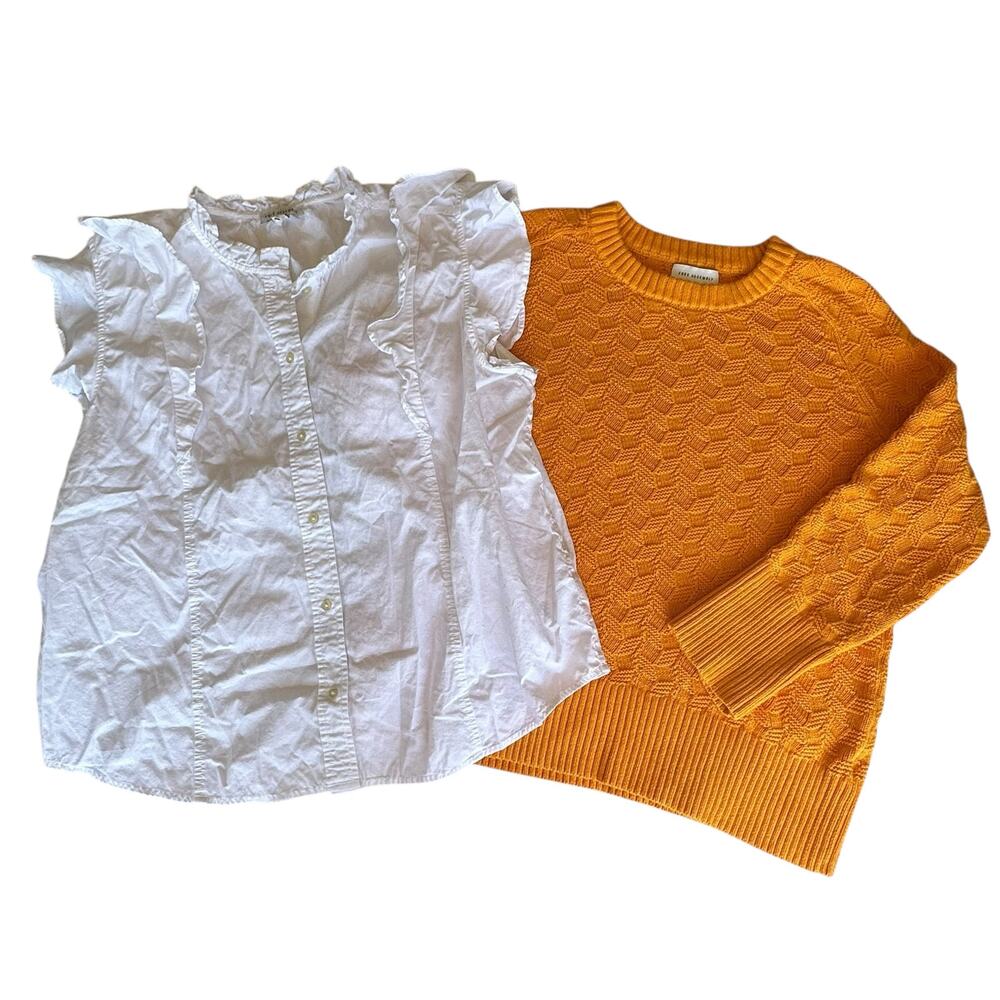 Free Assembly Womens Top Bundle Size XL Office Outfit Business Casual Ruffles